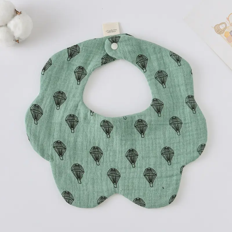 Baby Bib 6-Layer Gauze Floral 360 Degree - Image 145