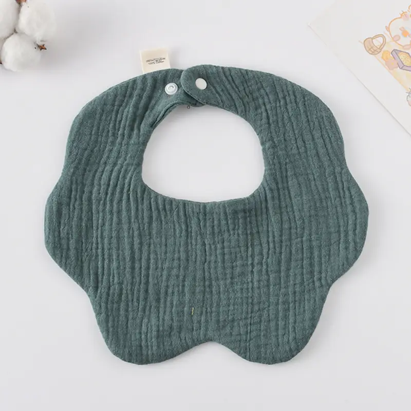 Baby Bib 6-Layer Gauze Floral 360 Degree - Image 156