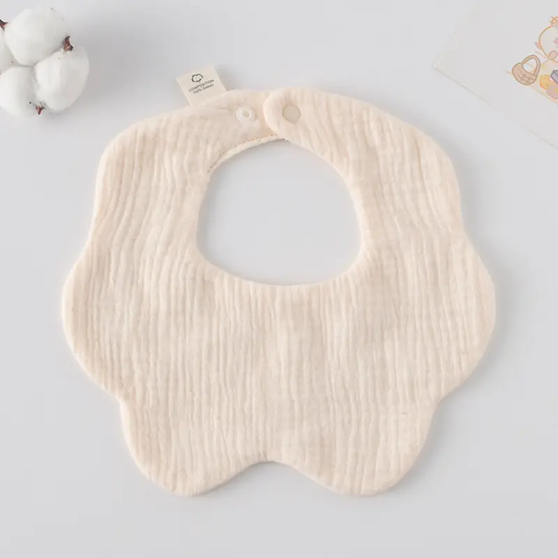 Baby Bib 6-Layer Gauze Floral 360 Degree - Image 160