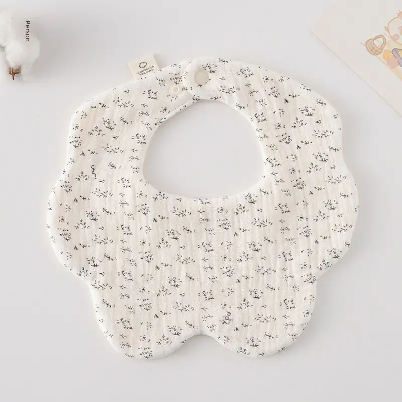 Baby Bib 6-Layer Gauze Floral 360 Degree - Image 187