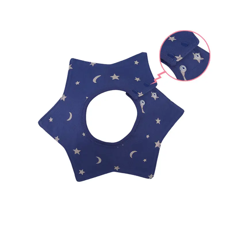 Baby Bib 6-Layer Gauze Floral 360 Degree - Image 230