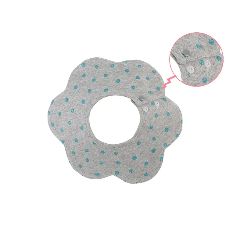 Baby Bib 6-Layer Gauze Floral 360 Degree - Image 236