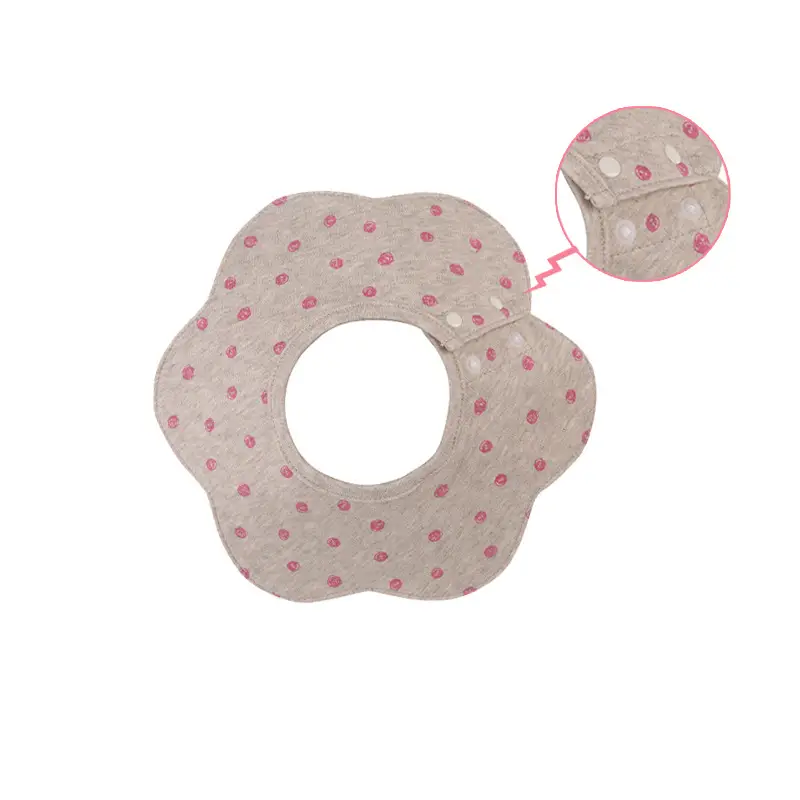 Baby Bib 6-Layer Gauze Floral 360 Degree - Image 237