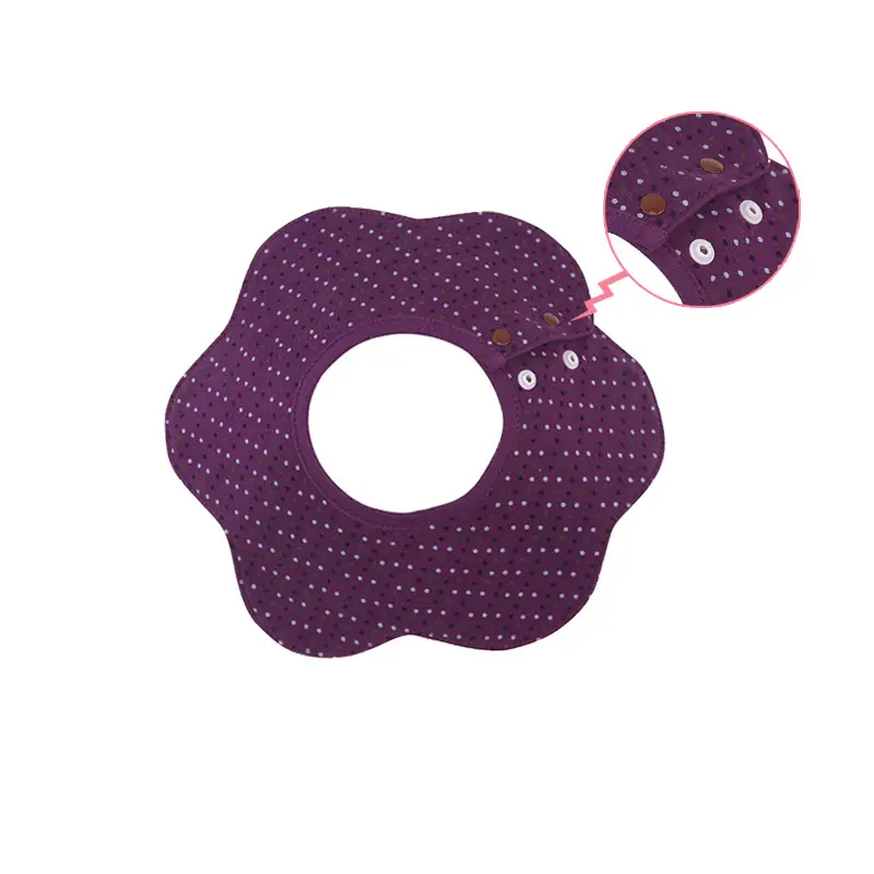 Baby Bib 6-Layer Gauze Floral 360 Degree - Image 242