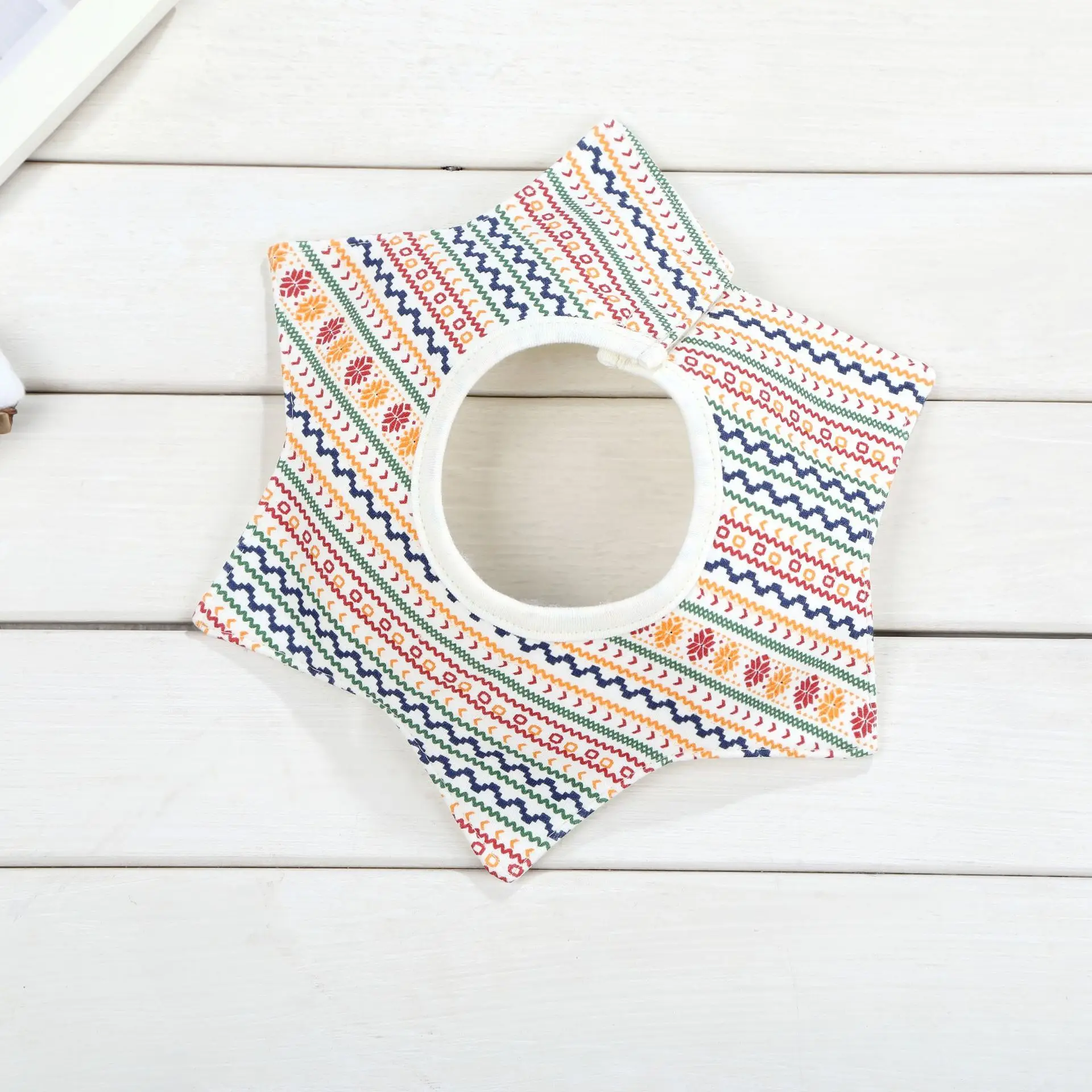 Baby Bib 6-Layer Gauze Floral 360 Degree - Image 245