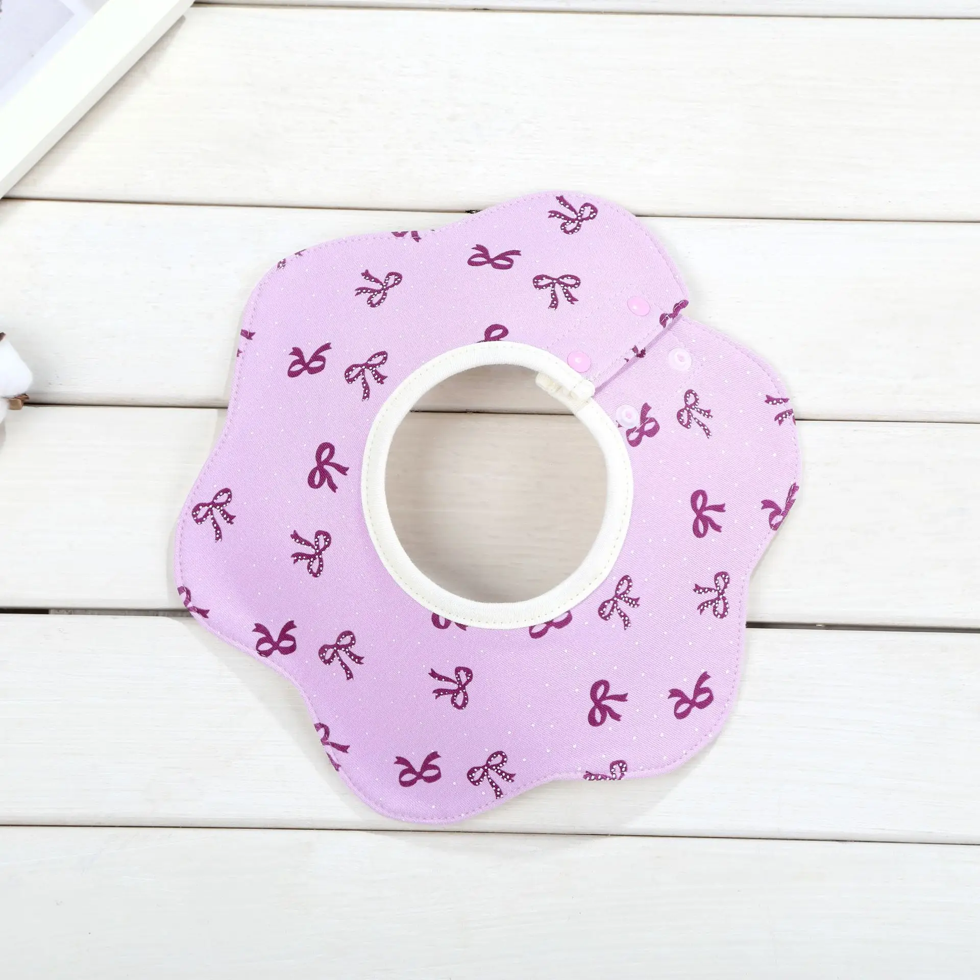 Baby Bib 6-Layer Gauze Floral 360 Degree - Image 250