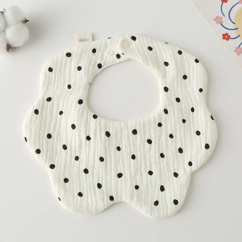 Baby Bib 6-Layer Gauze Floral 360 Degree - Image 47