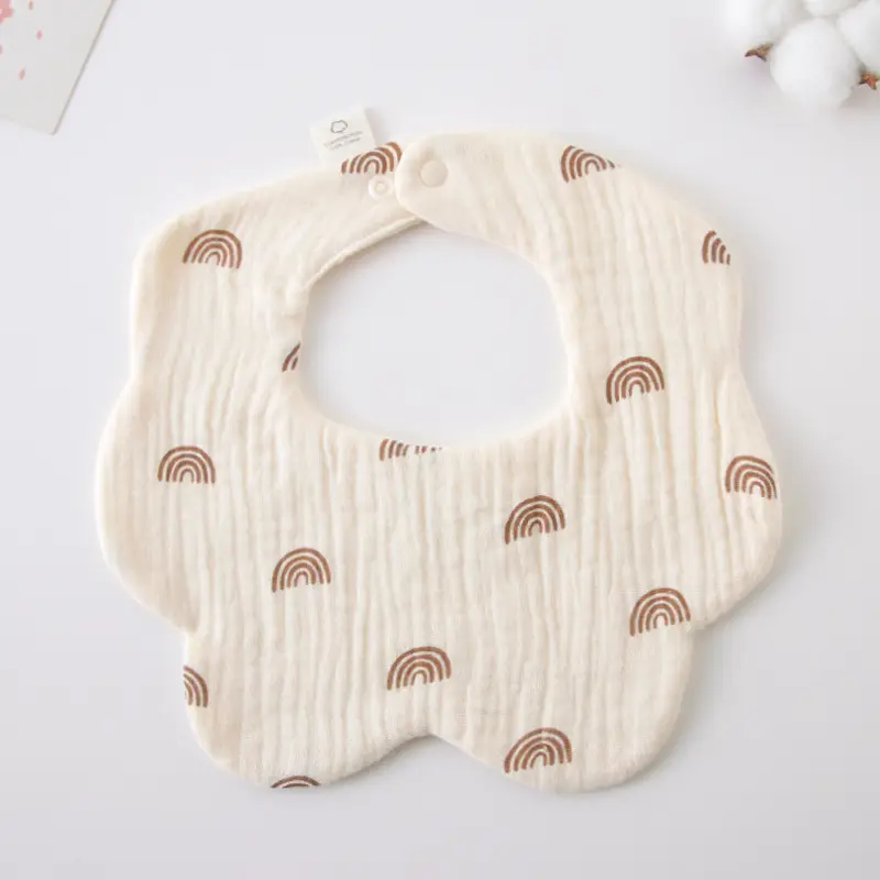 Baby Bib 6-Layer Gauze Floral 360 Degree - Image 62