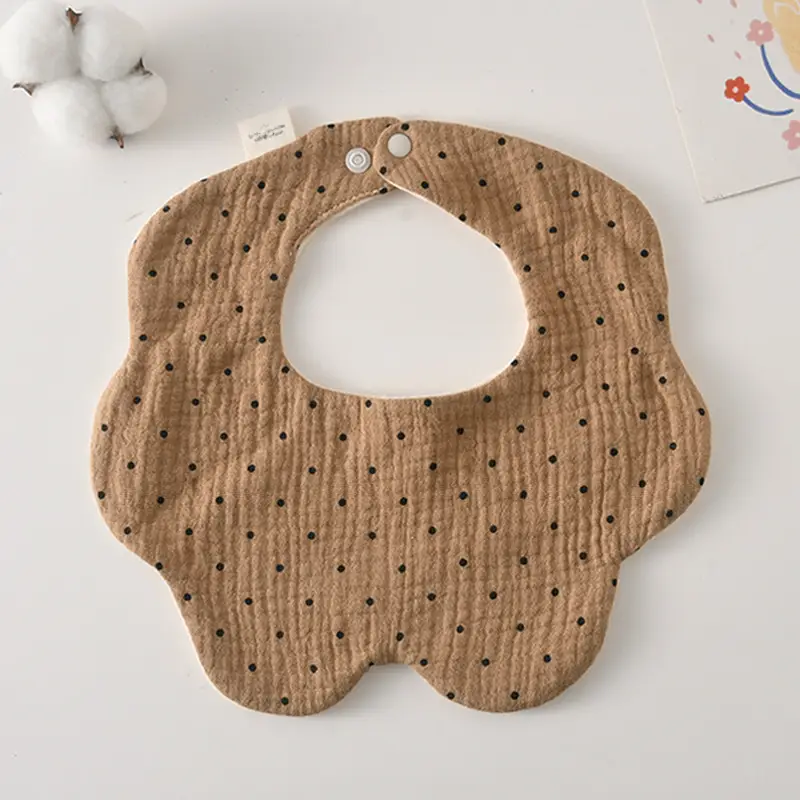 Baby Bib 6-Layer Gauze Floral 360 Degree - Image 77