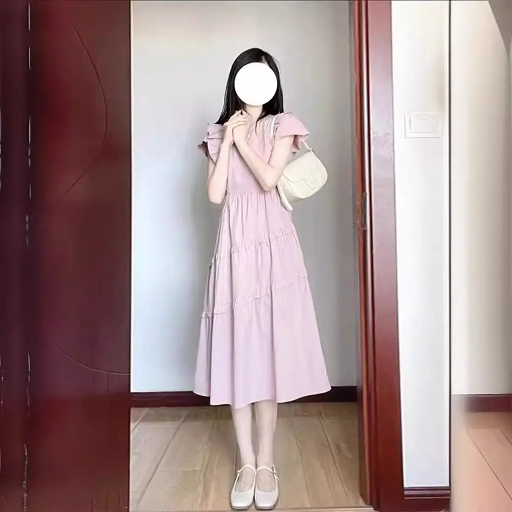 Pure Cotton Matching Mother Daughter Summer Dress Set - Image 5