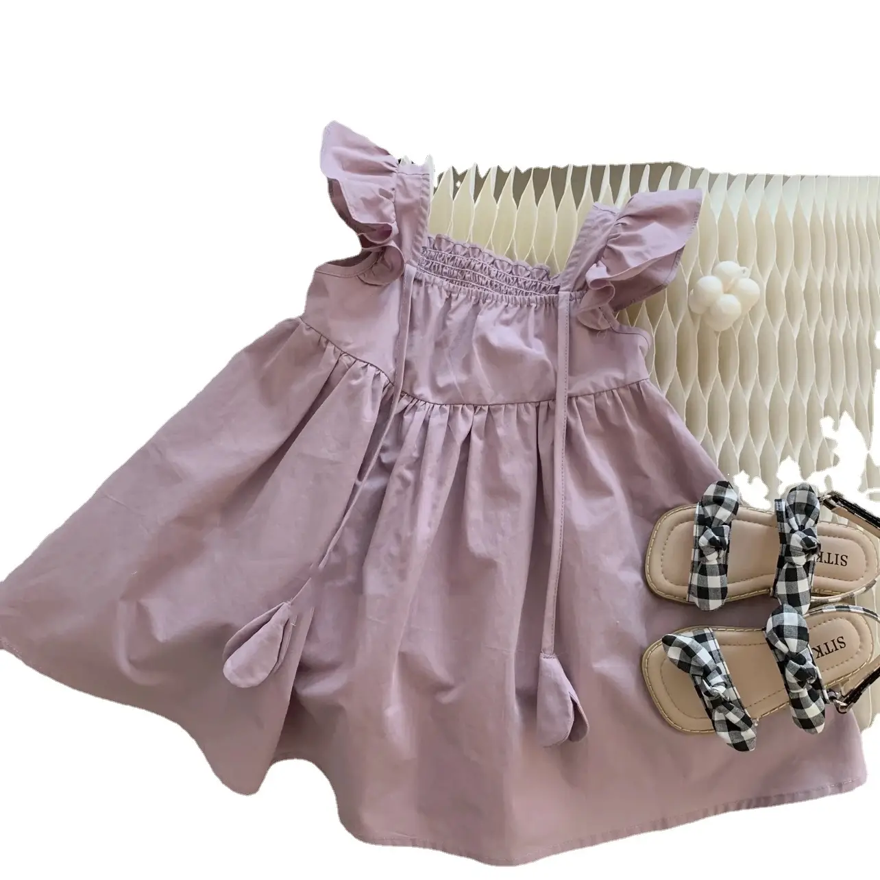 Pure Cotton Matching Mother Daughter Summer Dress Set - Image 6