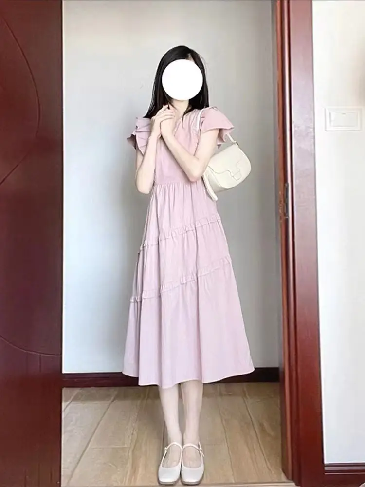 Pure Cotton Matching Mother Daughter Summer Dress Set — feature 6
