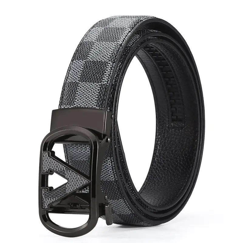 Men's Gucci Logo Belt with Gold Plated Buckle - Image 11