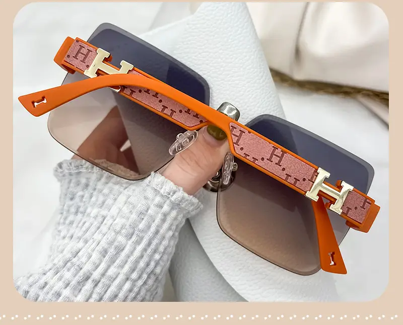 Women's Cut Edge Sunglasses Gradient Color High End Fashion — feature 12