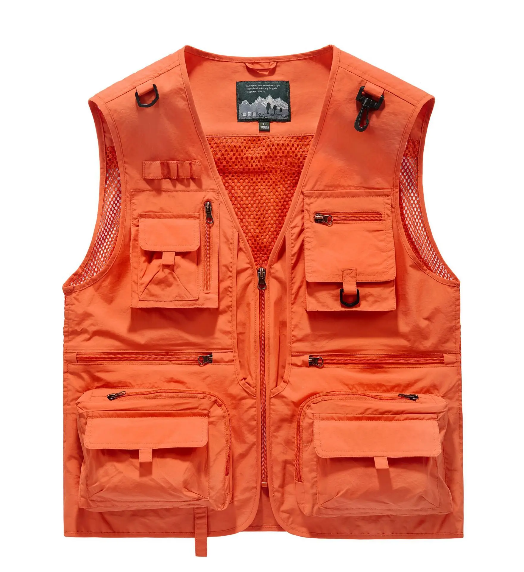 Men's Green Mesh Vest with Embroidered Logo - Image 6