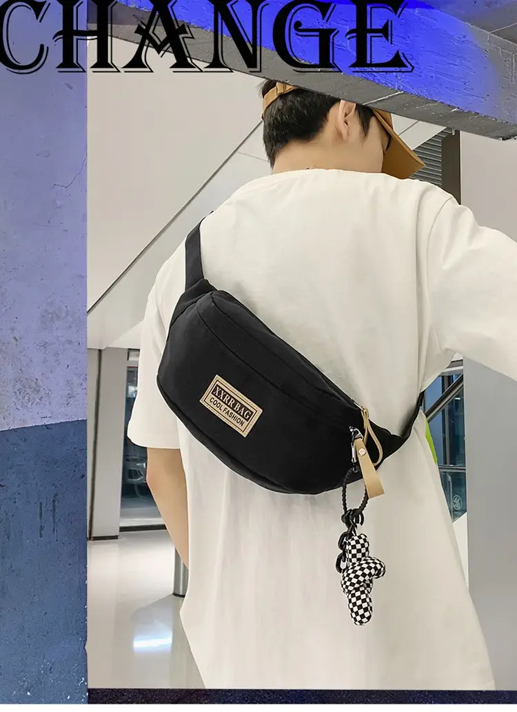 Trendy Brand Crossbody Bag Large Capacity Casual Japanese New Waist Bag Lightweight Sports Shoulder Bag — feature 1
