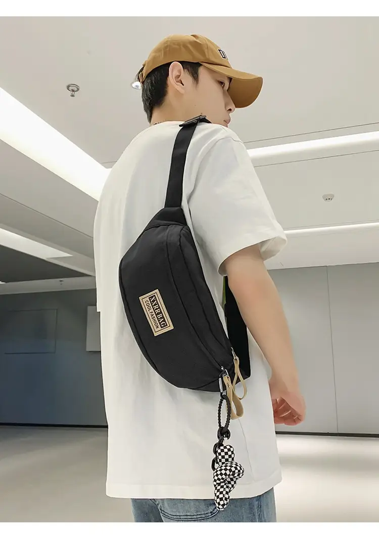 Trendy Brand Crossbody Bag Large Capacity Casual Japanese New Waist Bag Lightweight Sports Shoulder Bag — feature 10