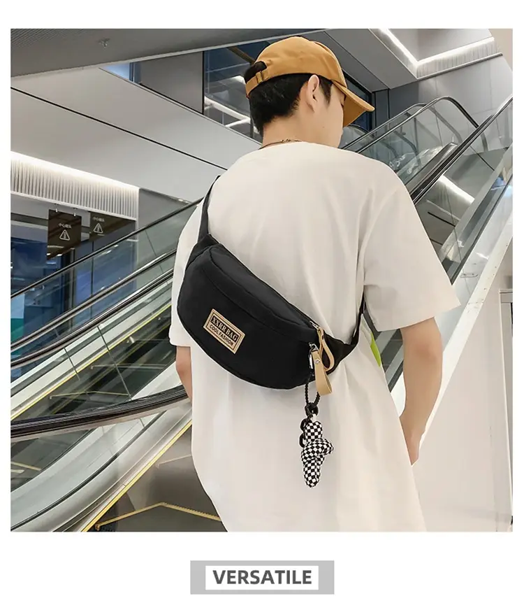 Trendy Brand Crossbody Bag Large Capacity Casual Japanese New Waist Bag Lightweight Sports Shoulder Bag — feature 11