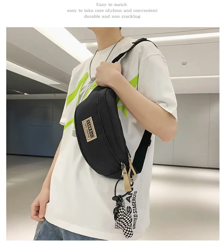 Trendy Brand Crossbody Bag Large Capacity Casual Japanese New Waist Bag Lightweight Sports Shoulder Bag — feature 12