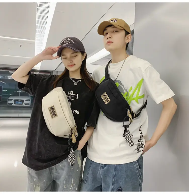 Trendy Brand Crossbody Bag Large Capacity Casual Japanese New Waist Bag Lightweight Sports Shoulder Bag — feature 16