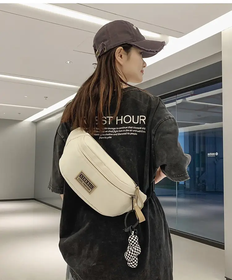 Trendy Brand Crossbody Bag Large Capacity Casual Japanese New Waist Bag Lightweight Sports Shoulder Bag — feature 2