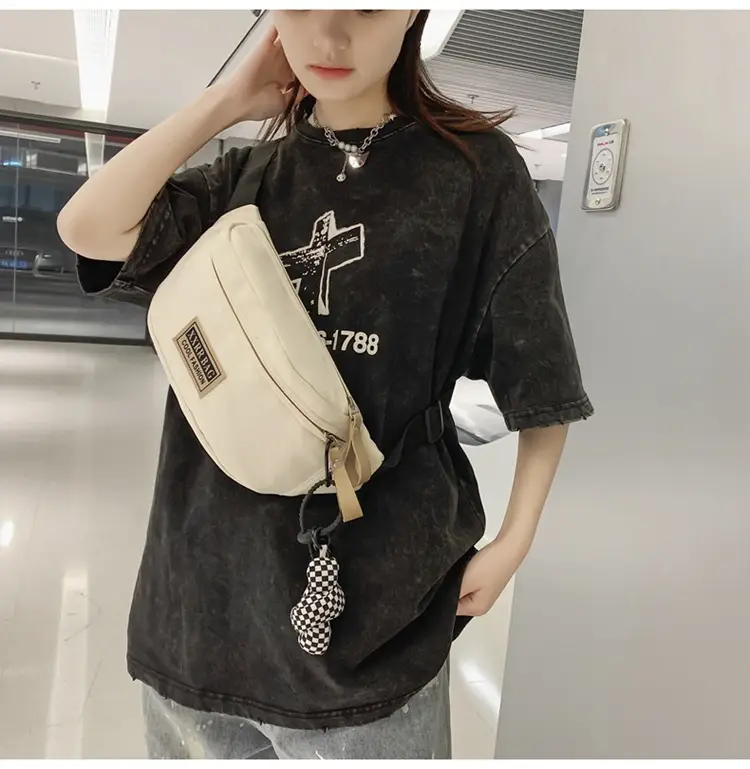 Trendy Brand Crossbody Bag Large Capacity Casual Japanese New Waist Bag Lightweight Sports Shoulder Bag — feature 21