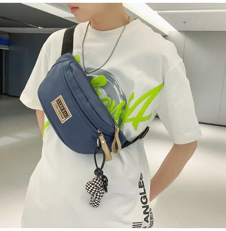 Trendy Brand Crossbody Bag Large Capacity Casual Japanese New Waist Bag Lightweight Sports Shoulder Bag — feature 32