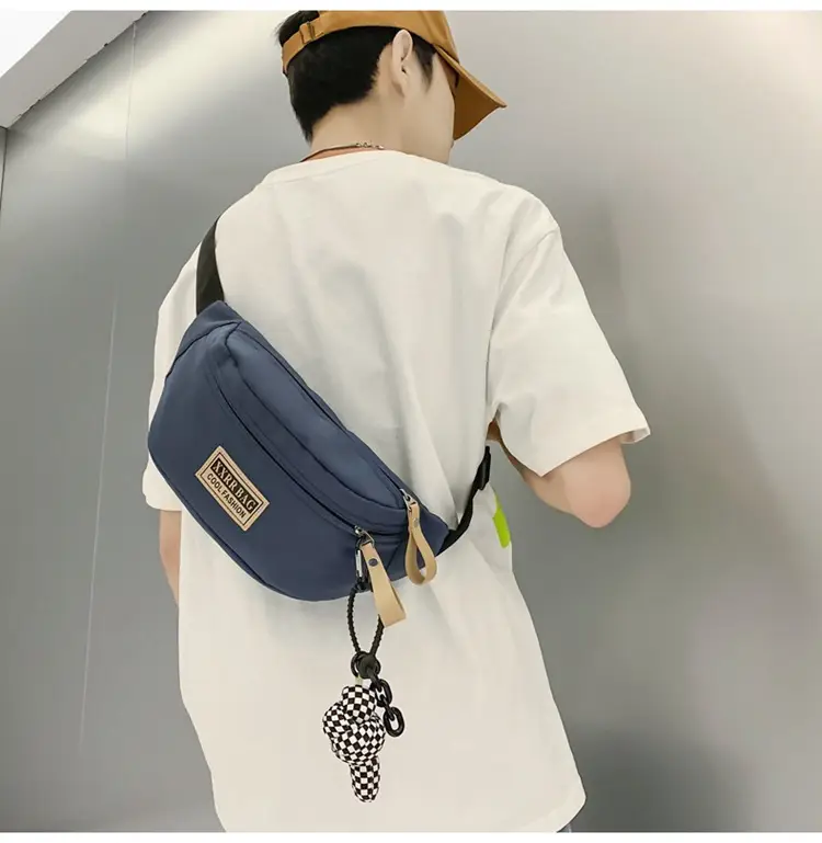 Trendy Brand Crossbody Bag Large Capacity Casual Japanese New Waist Bag Lightweight Sports Shoulder Bag — feature 37
