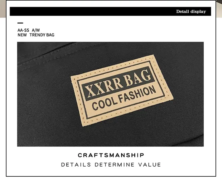 Trendy Brand Crossbody Bag Large Capacity Casual Japanese New Waist Bag Lightweight Sports Shoulder Bag — feature 4