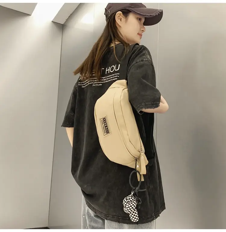 Trendy Brand Crossbody Bag Large Capacity Casual Japanese New Waist Bag Lightweight Sports Shoulder Bag — feature 40