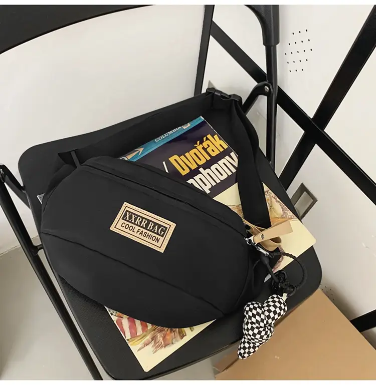 Trendy Brand Crossbody Bag Large Capacity Casual Japanese New Waist Bag Lightweight Sports Shoulder Bag