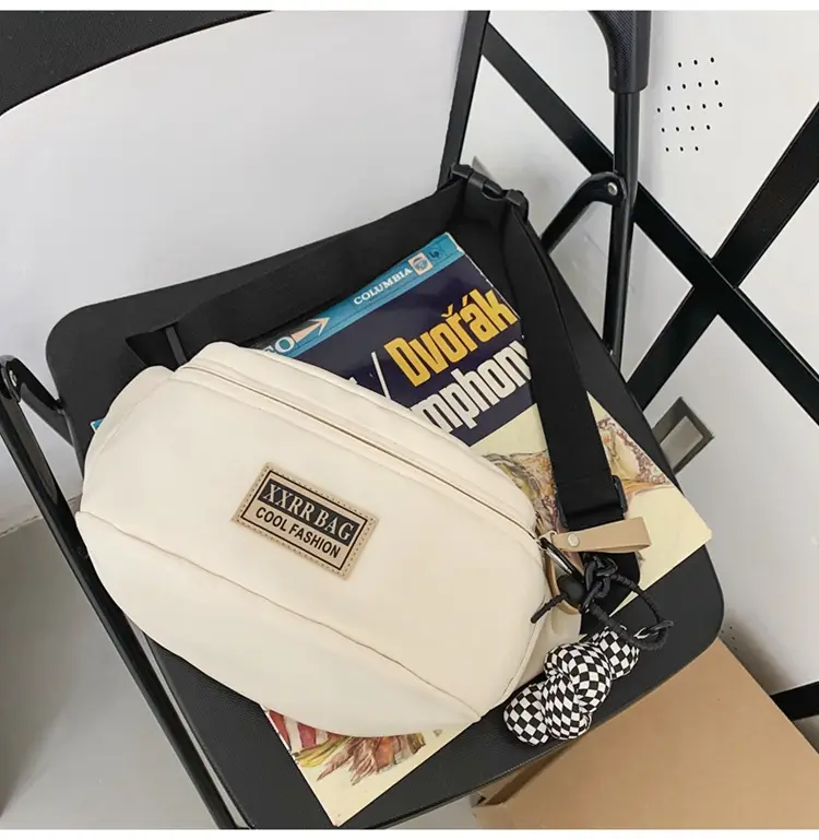 Trendy Brand Crossbody Bag Large Capacity Casual Japanese New Waist Bag Lightweight Sports Shoulder Bag