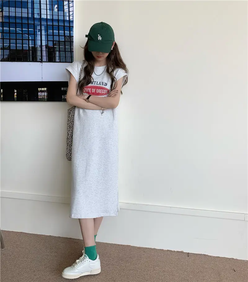 Women Sleeveless Dress Summer 2023 Loose Fit Casual Wear — feature 4