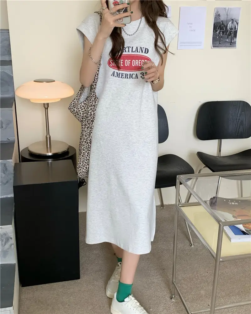 Women Sleeveless Dress Summer 2023 Loose Fit Casual Wear — feature 5