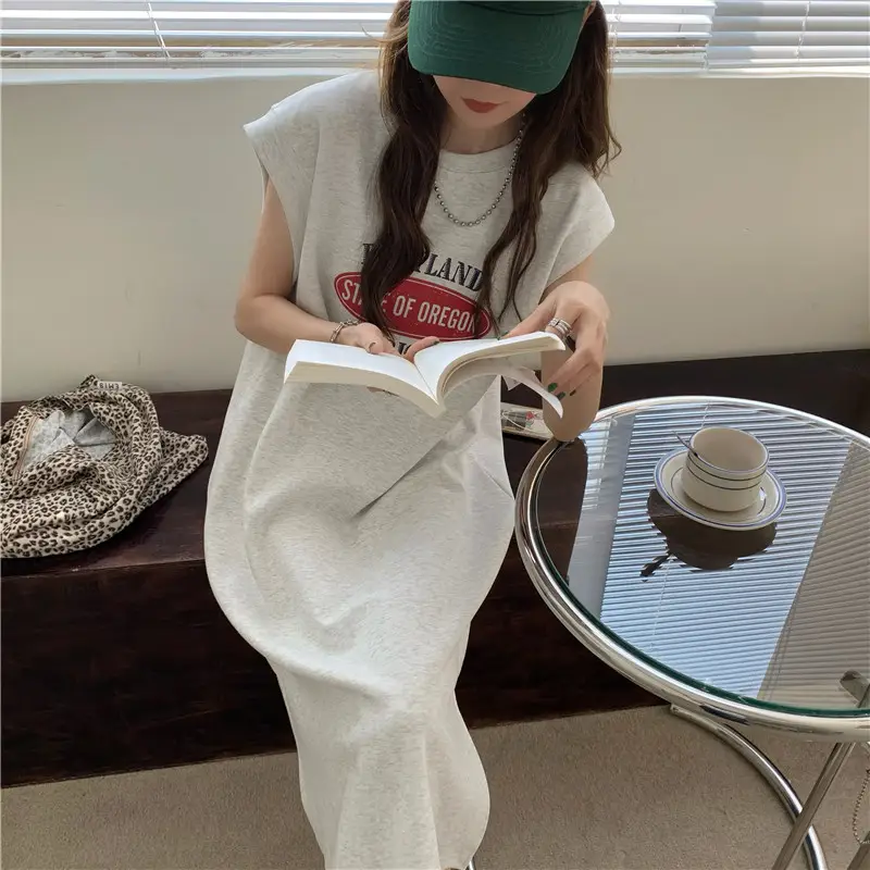 Women Sleeveless Dress Summer 2023 Loose Fit Casual Wear — feature 8