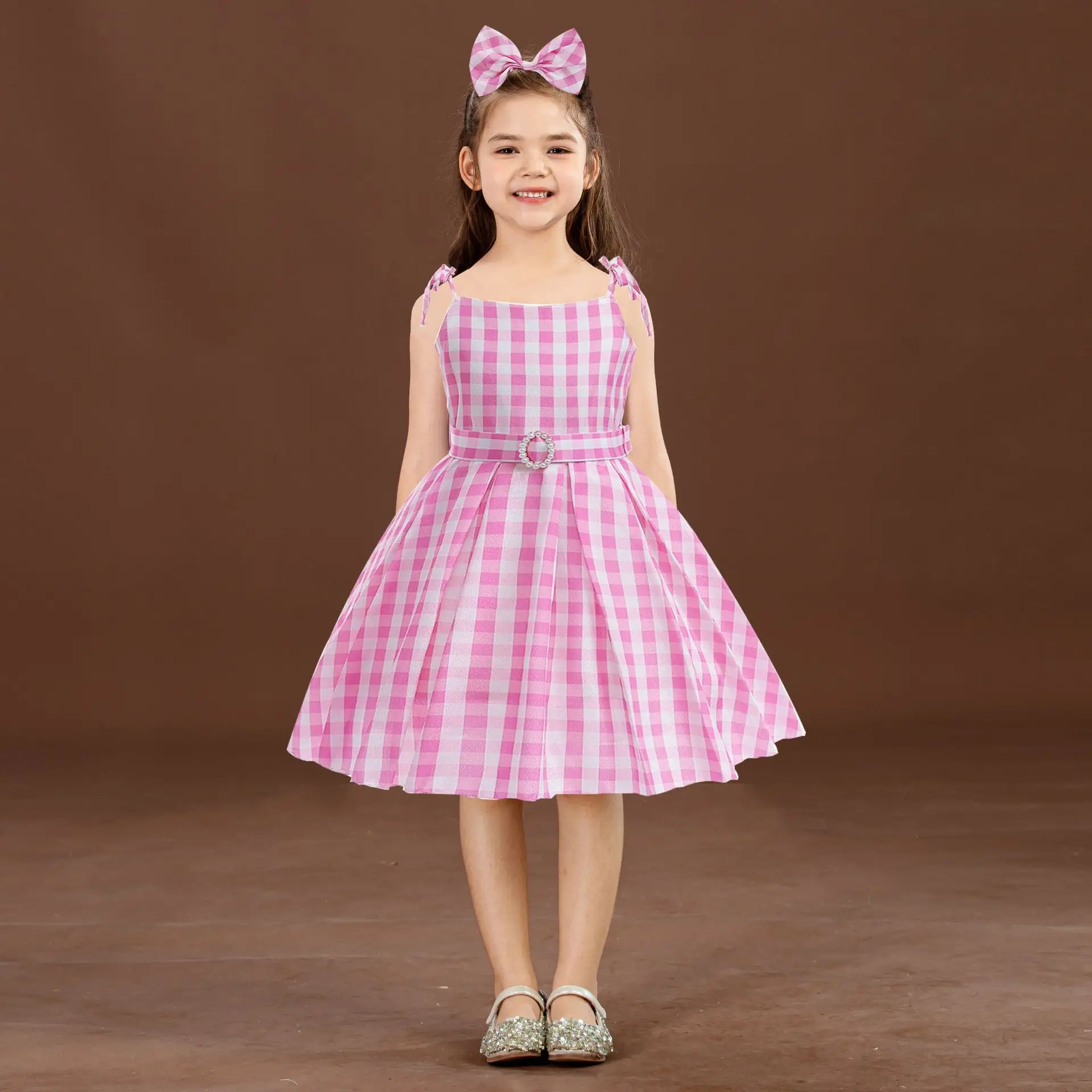 Black Ruffled Tiered Dress for Girls Halloween - Image 2