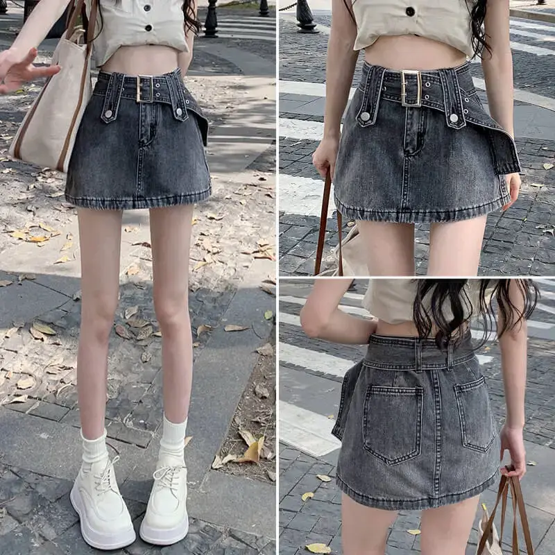 High Waist Denim Shorts Women Slimming Summer - Image 2