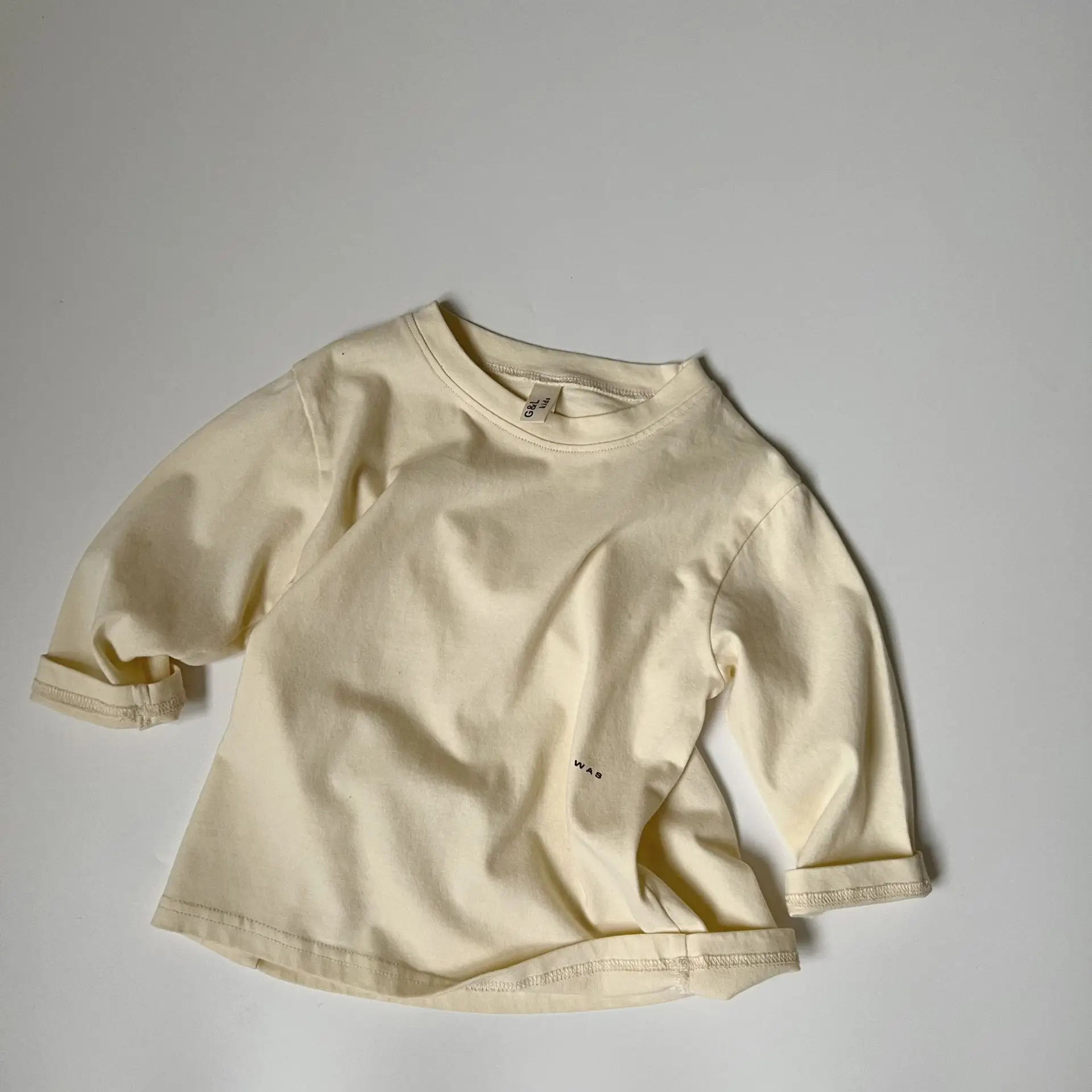 Grey K-Style Wash Cotton T-Shirt for Kids