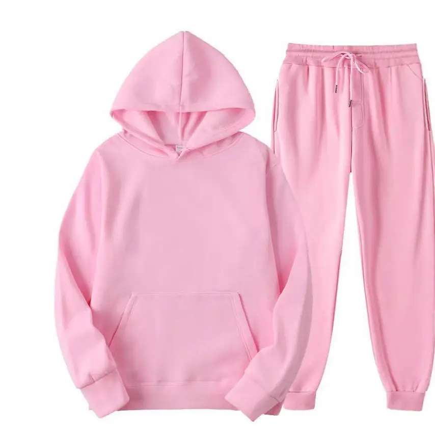 Purple Men's Sweatshirt Hoodie Set 220g Fabric - Image 46