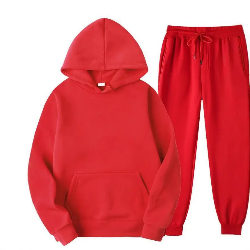 Purple Men's Sweatshirt Hoodie Set 220g Fabric - Image 47