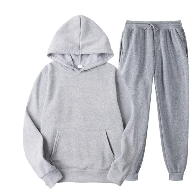 Purple Men's Sweatshirt Hoodie Set 220g Fabric — feature 12