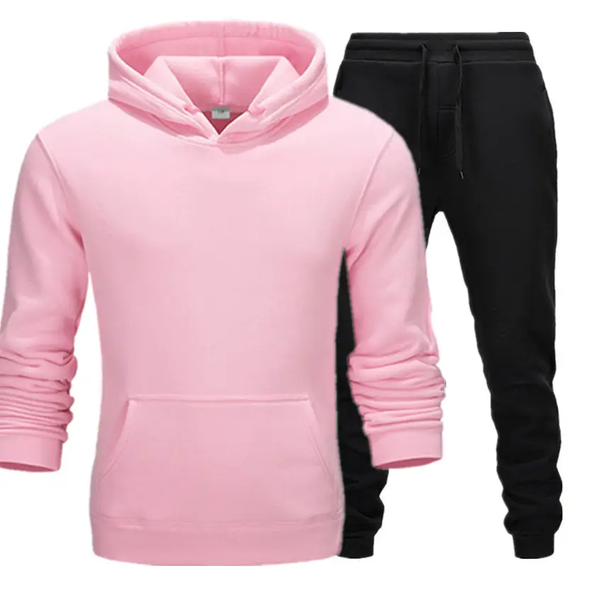 Purple Men's Sweatshirt Hoodie Set 220g Fabric — feature 18