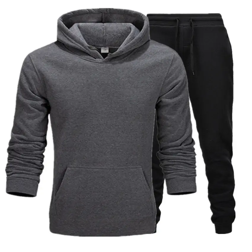 Purple Men's Sweatshirt Hoodie Set 220g Fabric — feature 19