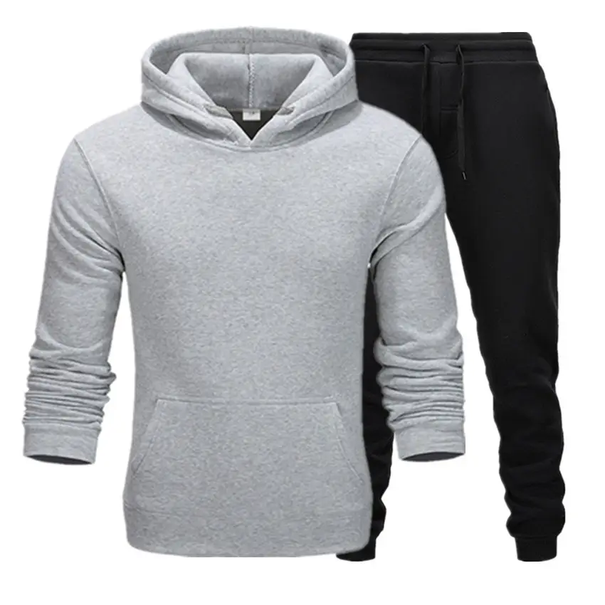 Purple Men's Sweatshirt Hoodie Set 220g Fabric — feature 21