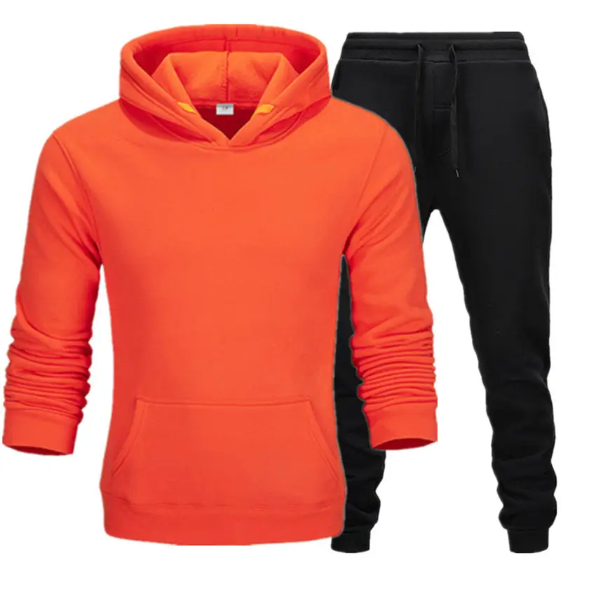 Purple Men's Sweatshirt Hoodie Set 220g Fabric — feature 25