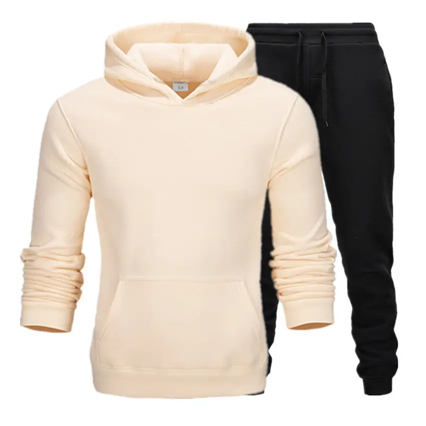 Purple Men's Sweatshirt Hoodie Set 220g Fabric - Image 19