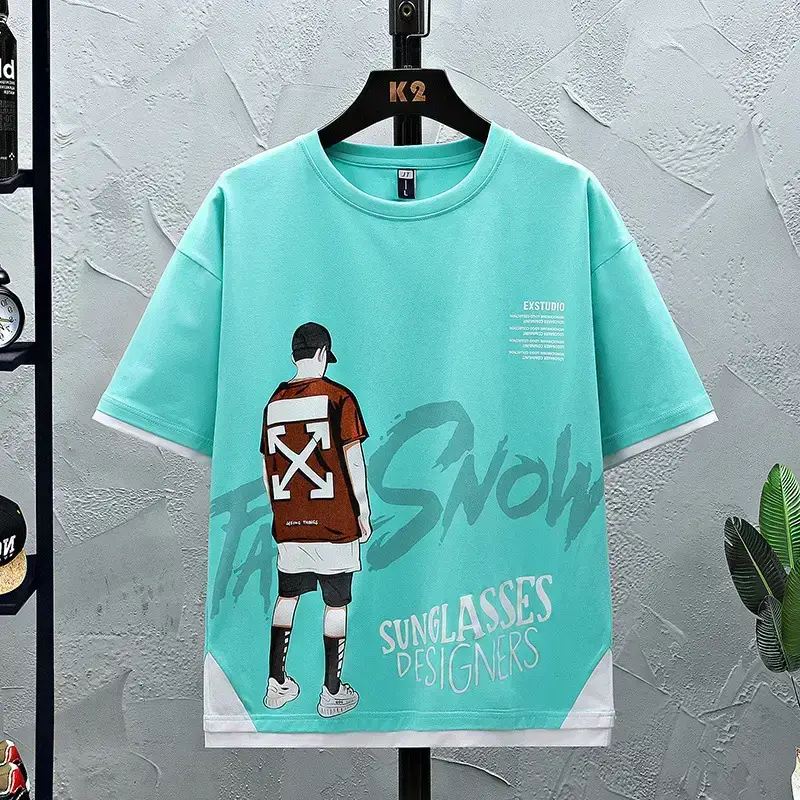 13 Teenage Boys T-Shirt Snow Print 12-15Y - Image 2