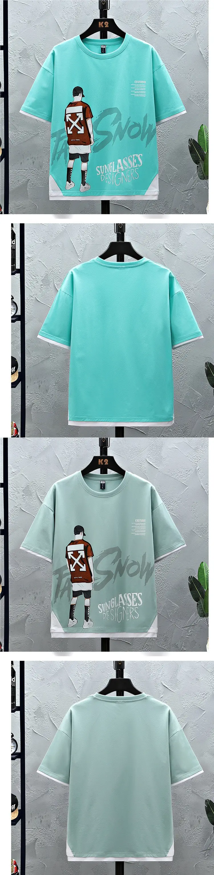 13 Teenage Boys T-Shirt Snow Print 12-15Y — feature 4
