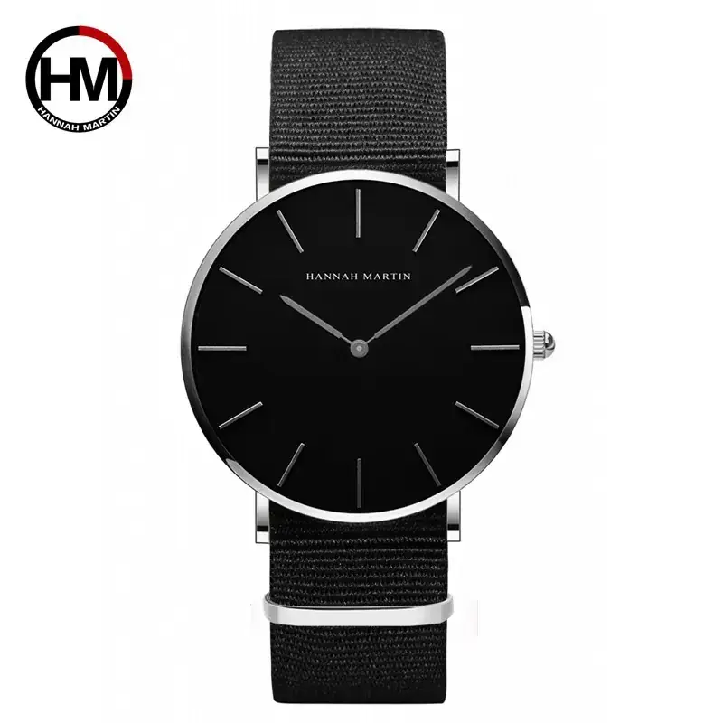 Men's Black Analog Watch with Quartz Movement - Image 6
