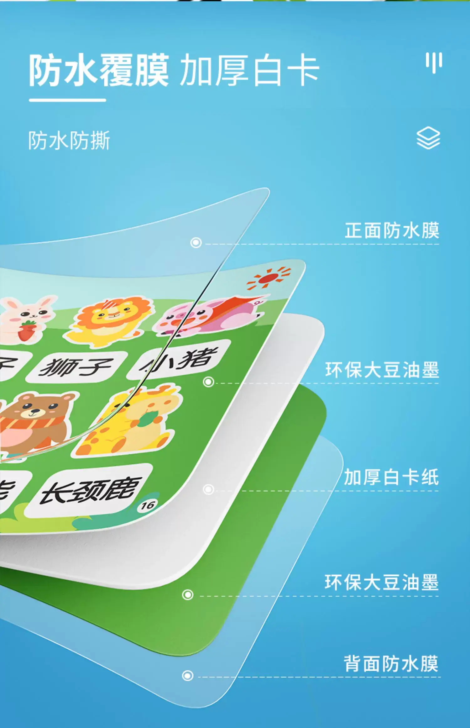Quiet Book Baby Repeatedly Tear and Paste Busy Book Literacy Cognition Animal Children's Enlightenment Early Education Educational Toys — feature 10